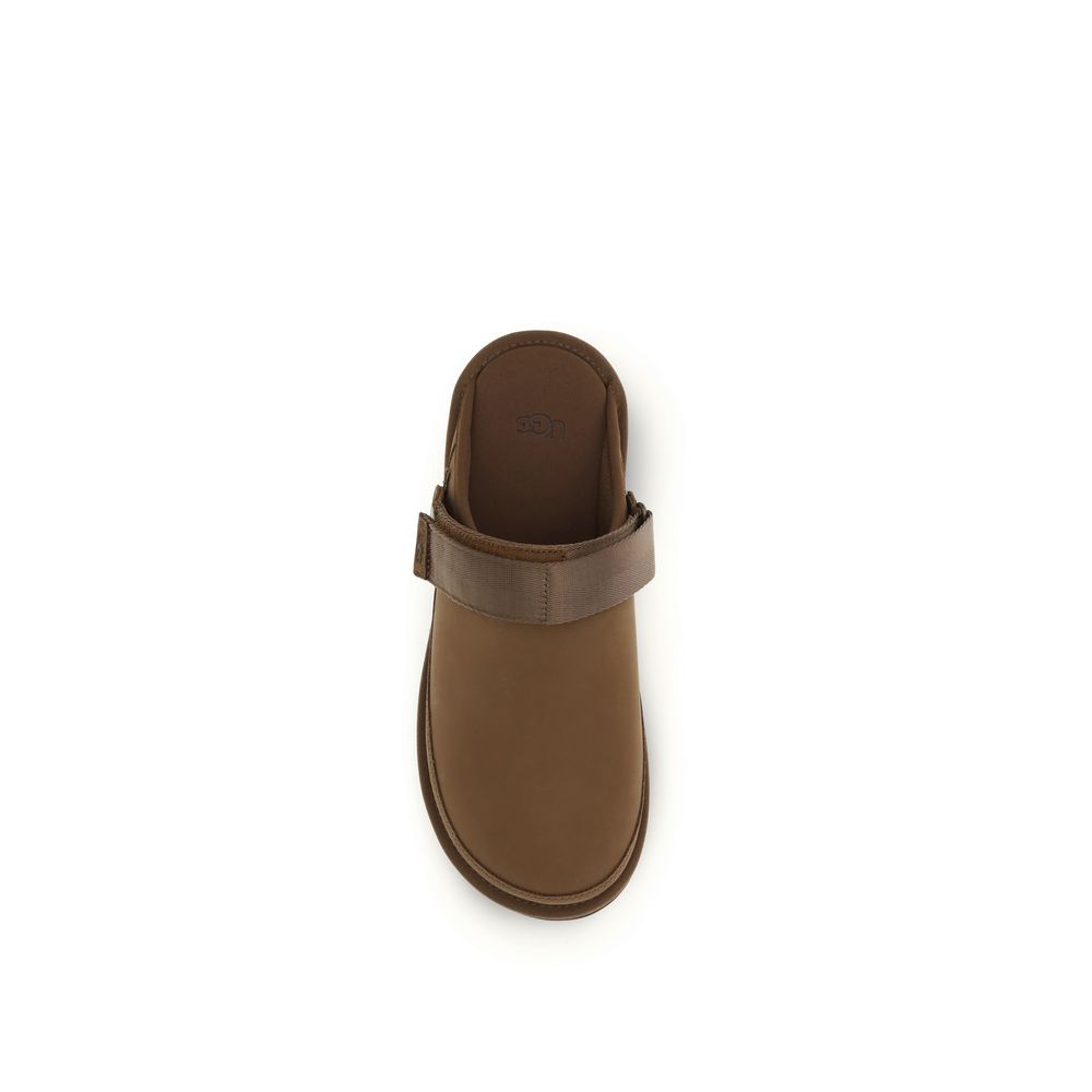 UGG Brown Calf Leather Bos Taurus Mules - Image 4