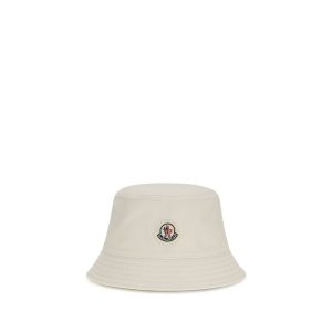 Moncler White Polyester Bucket Hat