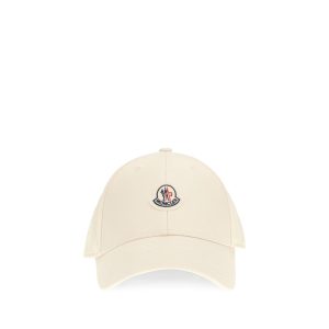Moncler Beige Cotton Cap (Baseball Hat)