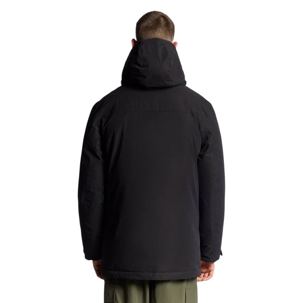 Lyle & Scott Black Polyester Parka - Image 2