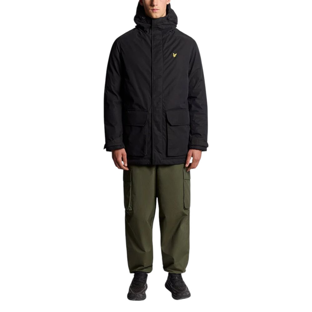 Lyle & Scott Black Polyester Parka - Image 3