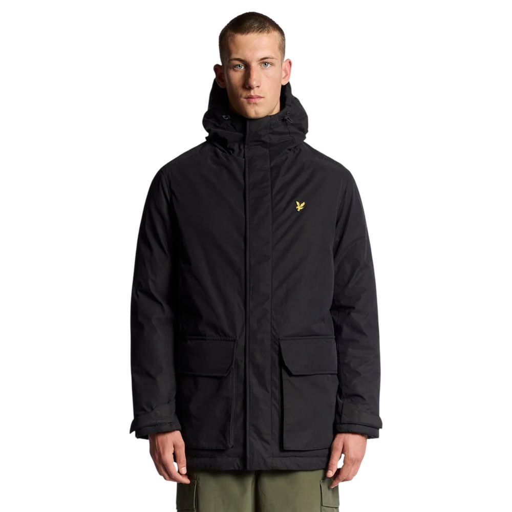 Lyle & Scott Black Polyester Parka - Image 5