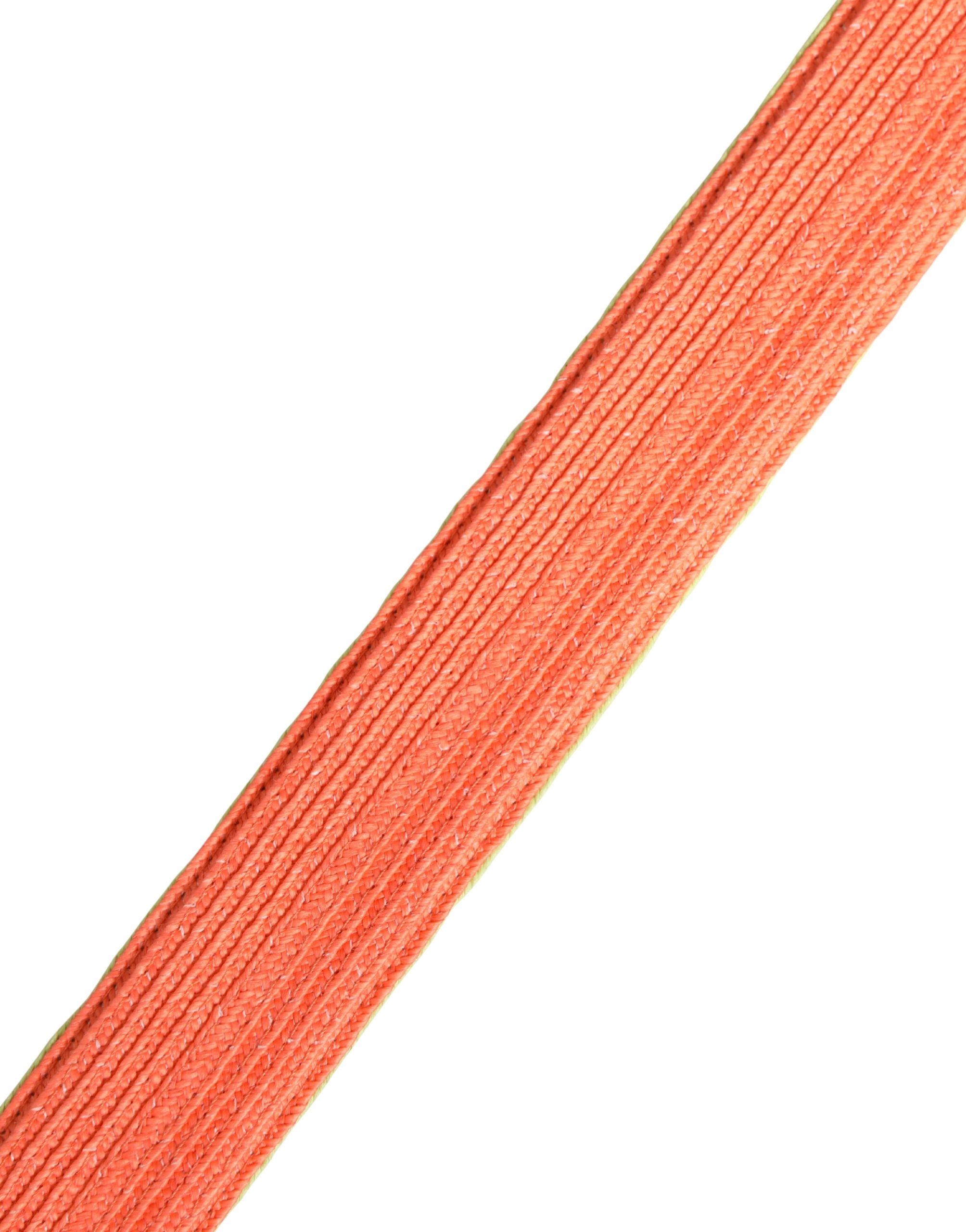 Malo Green Orange Braided Metal Buckle Waist Cintura Belt - Image 6