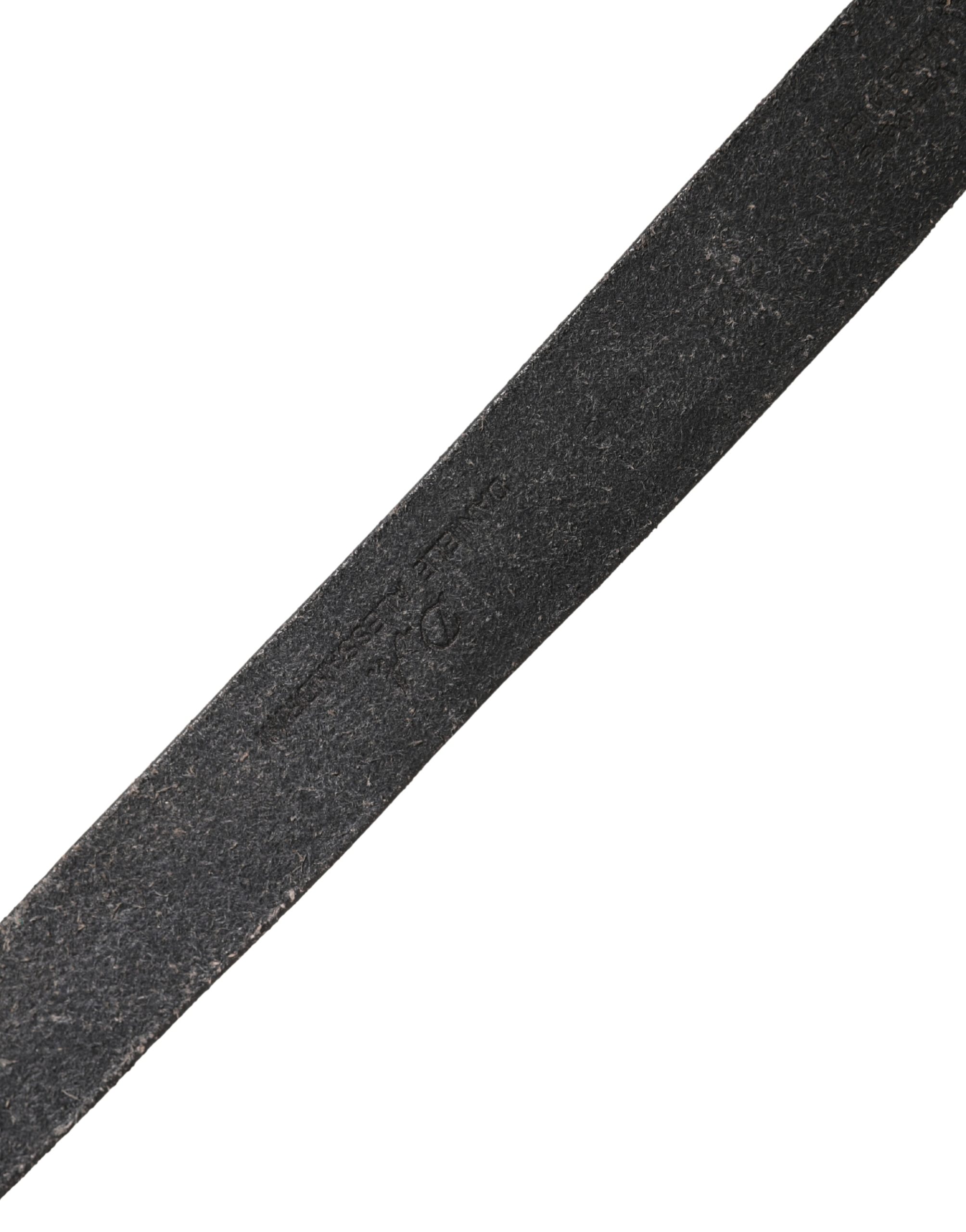 Daniele Alessandrini Men Black Leather Metal Buckle Belt - Image 6