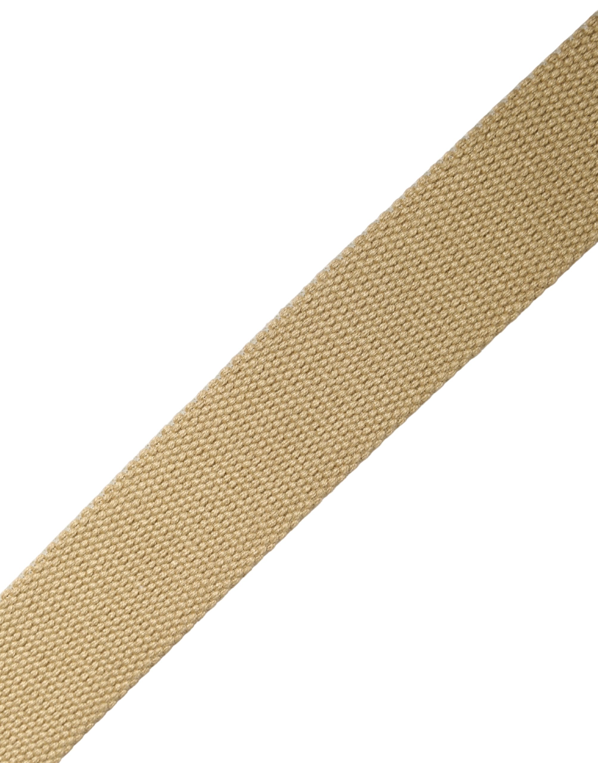 GF Ferre Men Beige Canvas Silver Metal Buckle Cintura Belt - Image 6