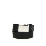 Prada Black Polyester Thin Belt