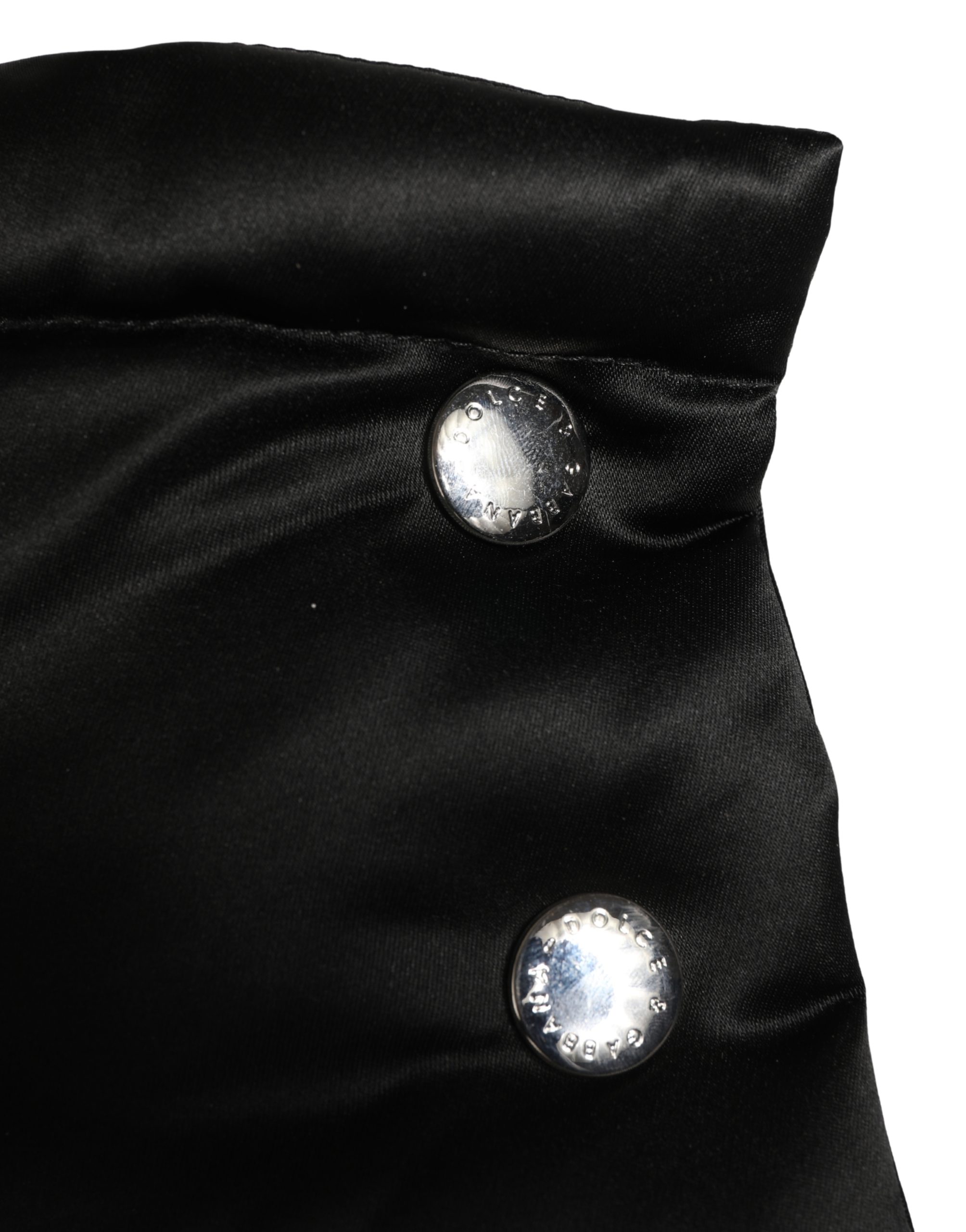Dolce & Gabbana Black Polyester Whole Head Wrap Capello Hat - Image 4