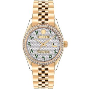 Philipp Plein Gold Stainless Steel Dress Watch