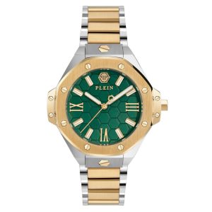 Philipp Plein Gold Stainless Steel Dress Watch
