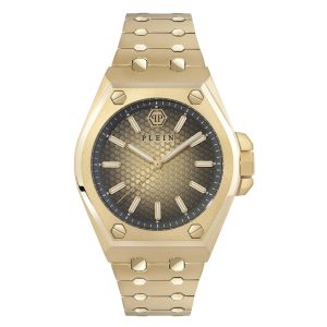 Philipp Plein Gold Stainless Steel Dress Watch