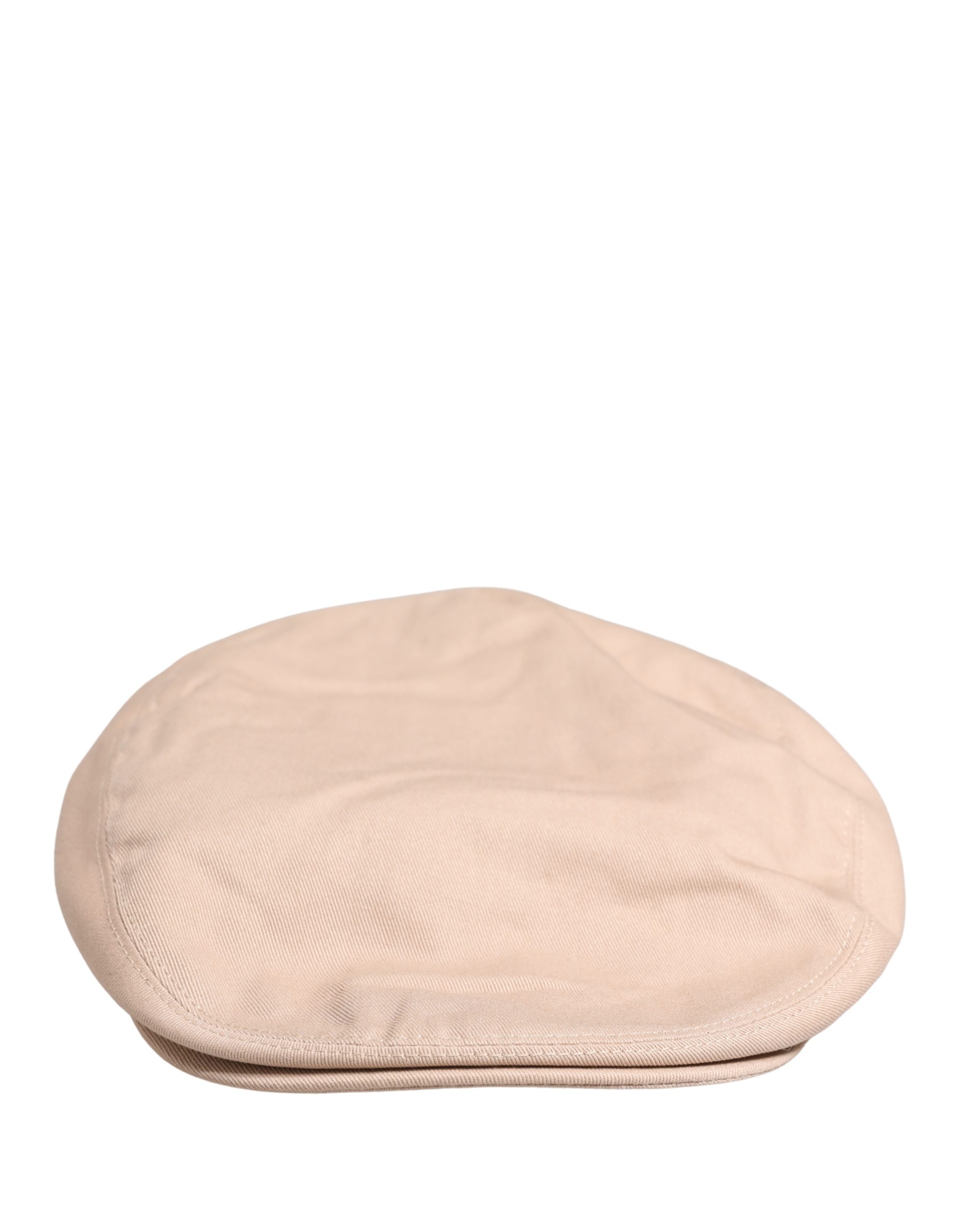 Dolce & Gabbana Men Beige Cotton Newsboy Cloth Capello Hat - Image 3