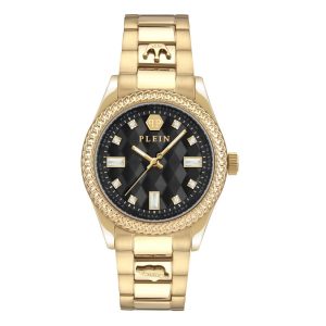 Philipp Plein Gold Stainless Steel Dress Watch