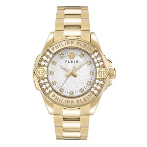 Philipp Plein Gold Stainless Steel Dress Watch