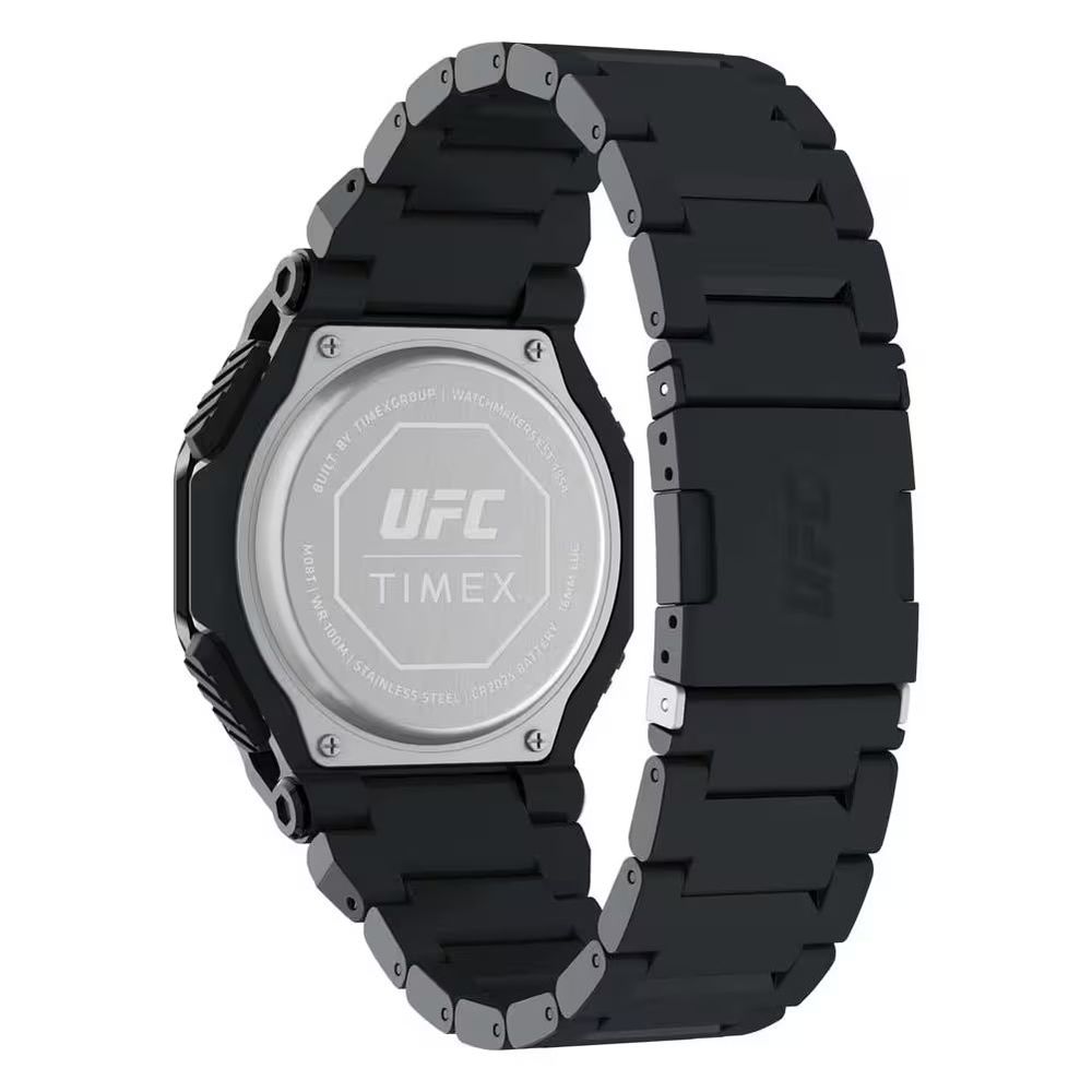 Timex Black Stainless Steel Sport Watch - Image 2