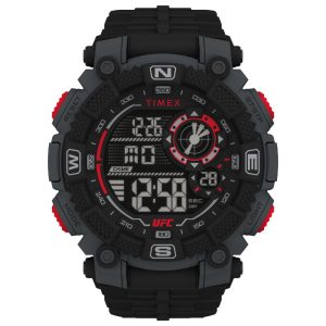 Timex Black Rubber Sport Watch