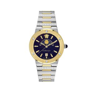 Versace Gray Stainless Steel Dress Watch