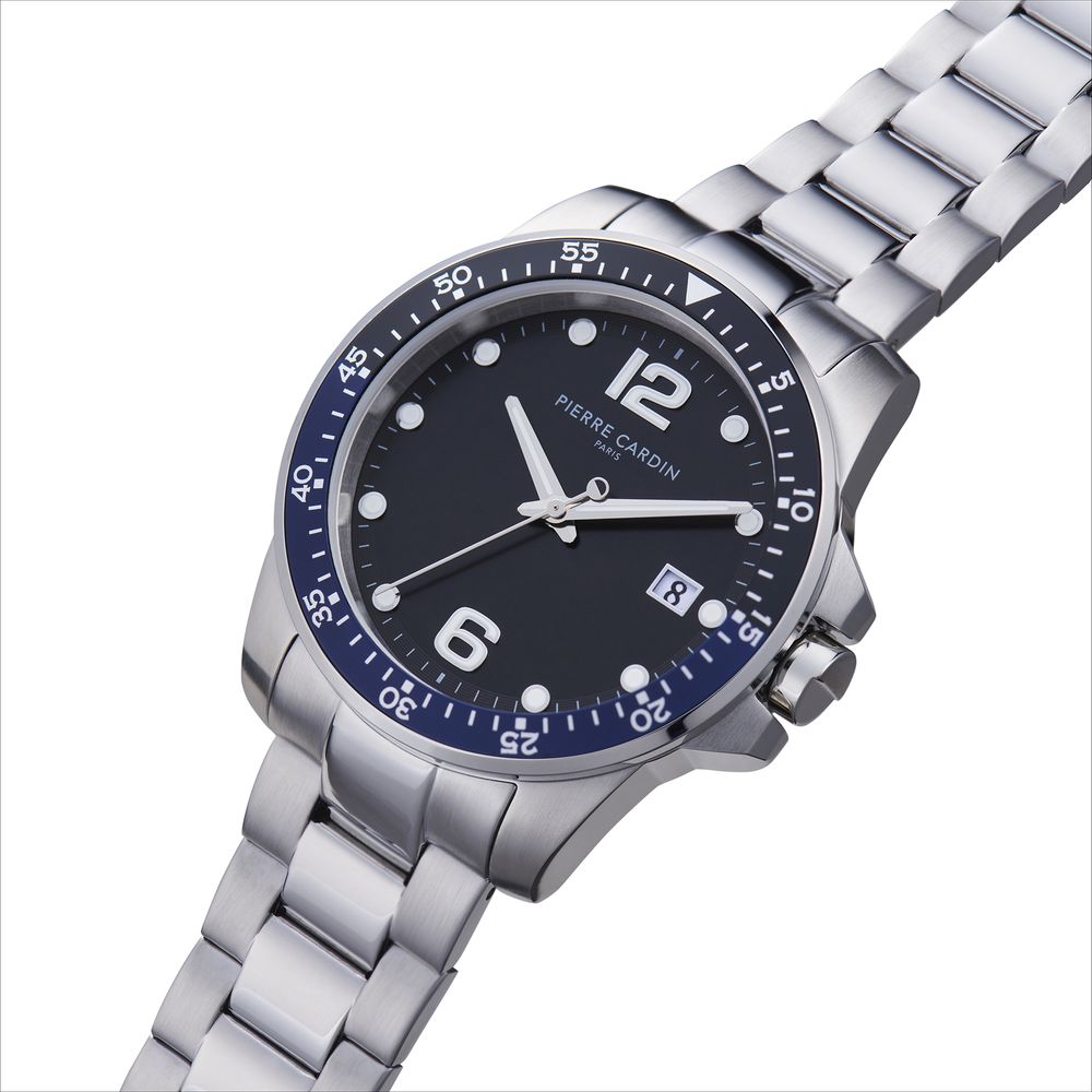 Pierre Cardin Gray Stainless Steel Dress Watch - Image 2