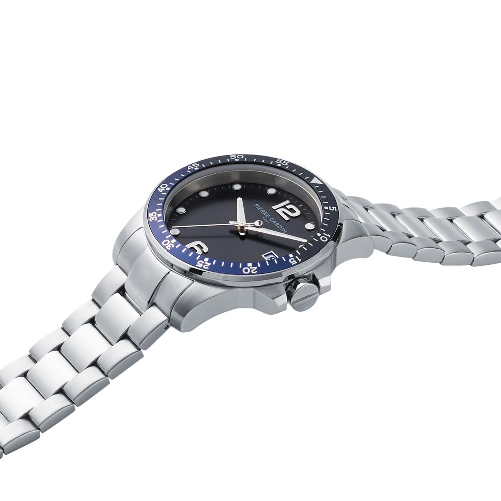 Pierre Cardin Gray Stainless Steel Dress Watch - Image 3