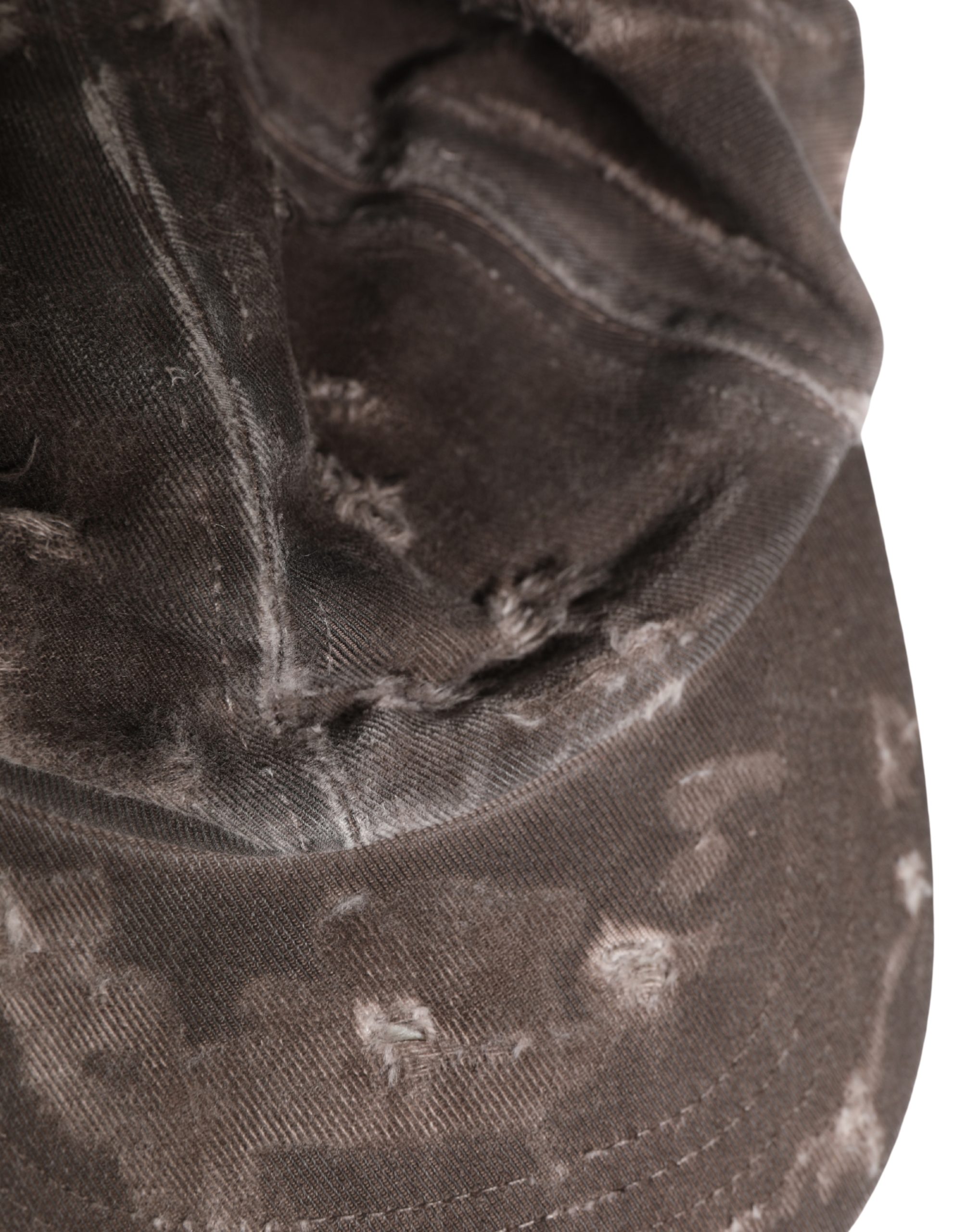 Dolce & Gabbana Men Brown Cotton Distressed Baseball Capello Hat - Image 7