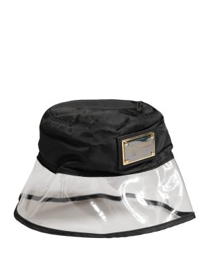 Dolce & Gabbana Men Black Plastic Fisherman Bucket Capello Hat