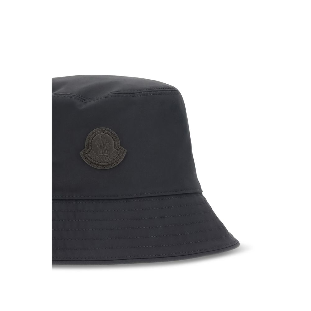 Moncler Blue Cotton Bucket Hat - Image 3