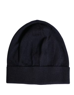 Dolce & Gabbana Black Cashmere Knitted Women Winter Beanie Hat