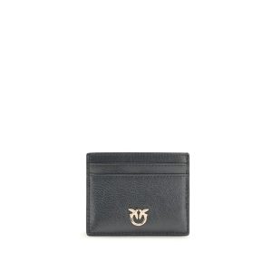 PINKO Gray Calf Leather Bos Taurus Wallet