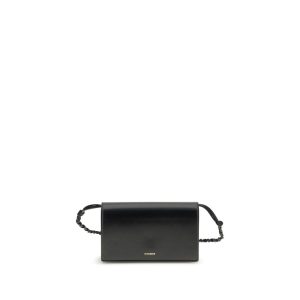 Jil Sander Black Calf Leather Bos Taurus Wallet