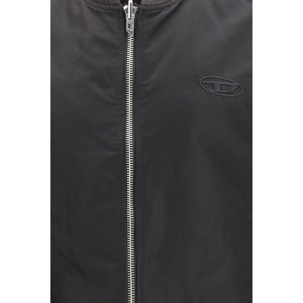 Diesel Brown Polyamide Sleeveless Jacket - Image 5
