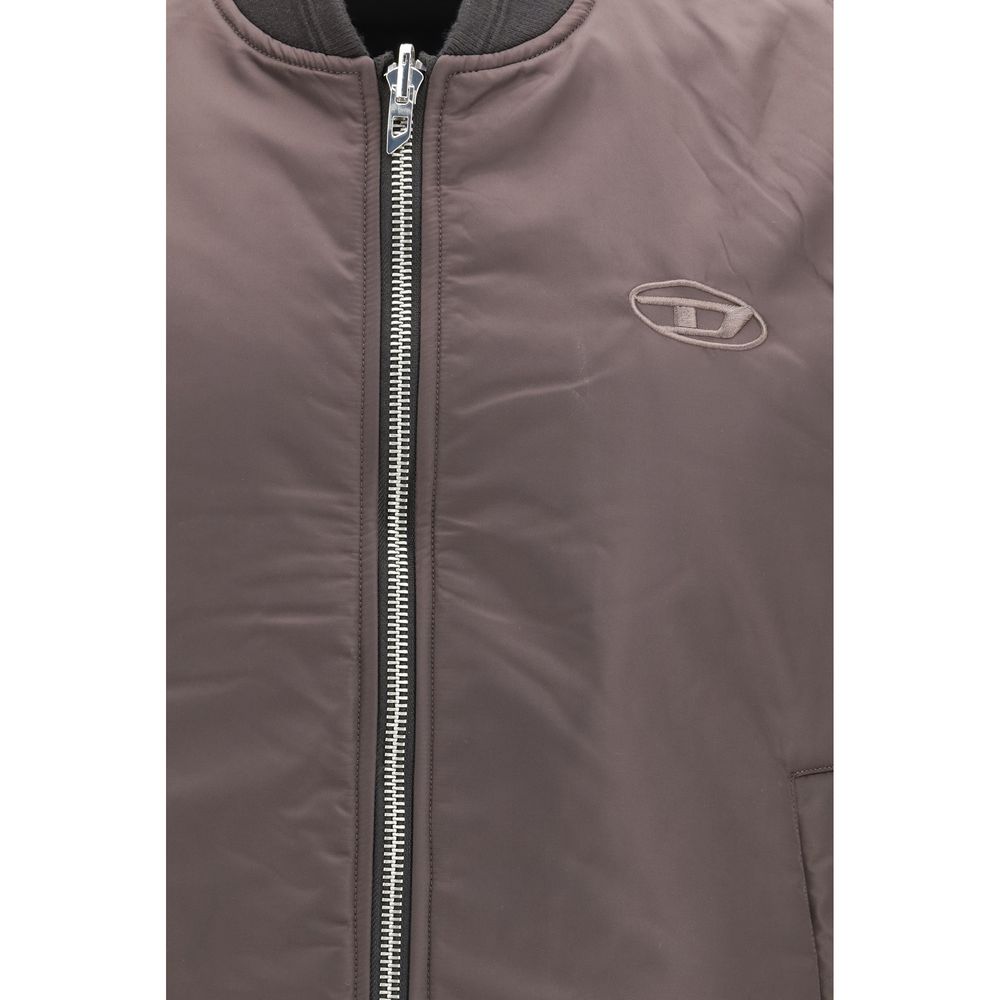 Diesel Brown Polyamide Sleeveless Jacket - Image 6