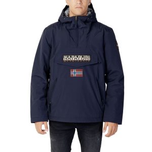 Napapijri Blue Polyester Shell Jacket