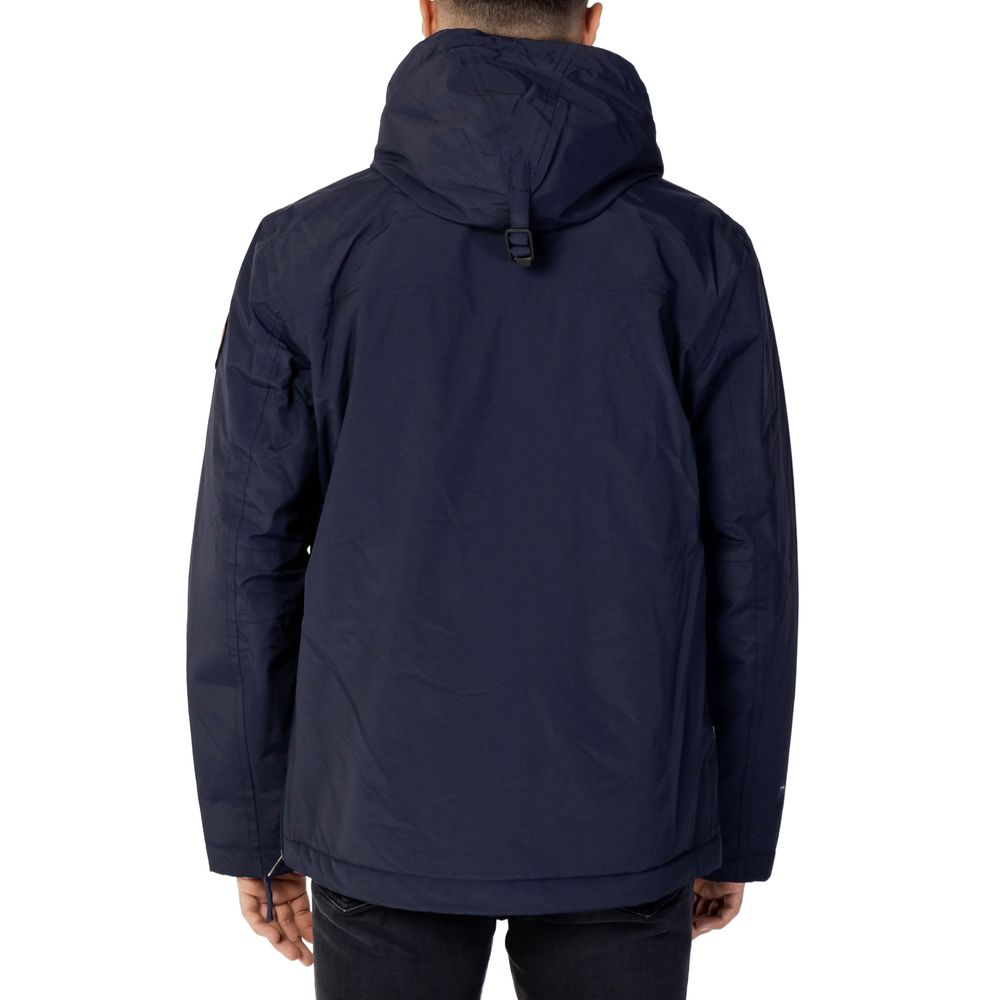 Napapijri Blue Polyester Shell Jacket - Image 2