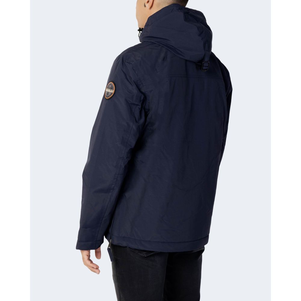 Napapijri Blue Polyester Shell Jacket - Image 4