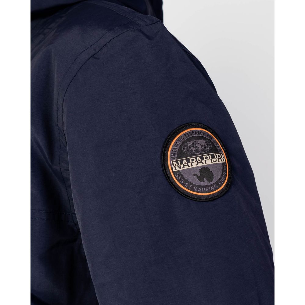 Napapijri Blue Polyester Shell Jacket - Image 5
