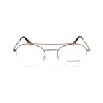 Ermenegildo Zegna Gray Metal Glasses (Frames)
