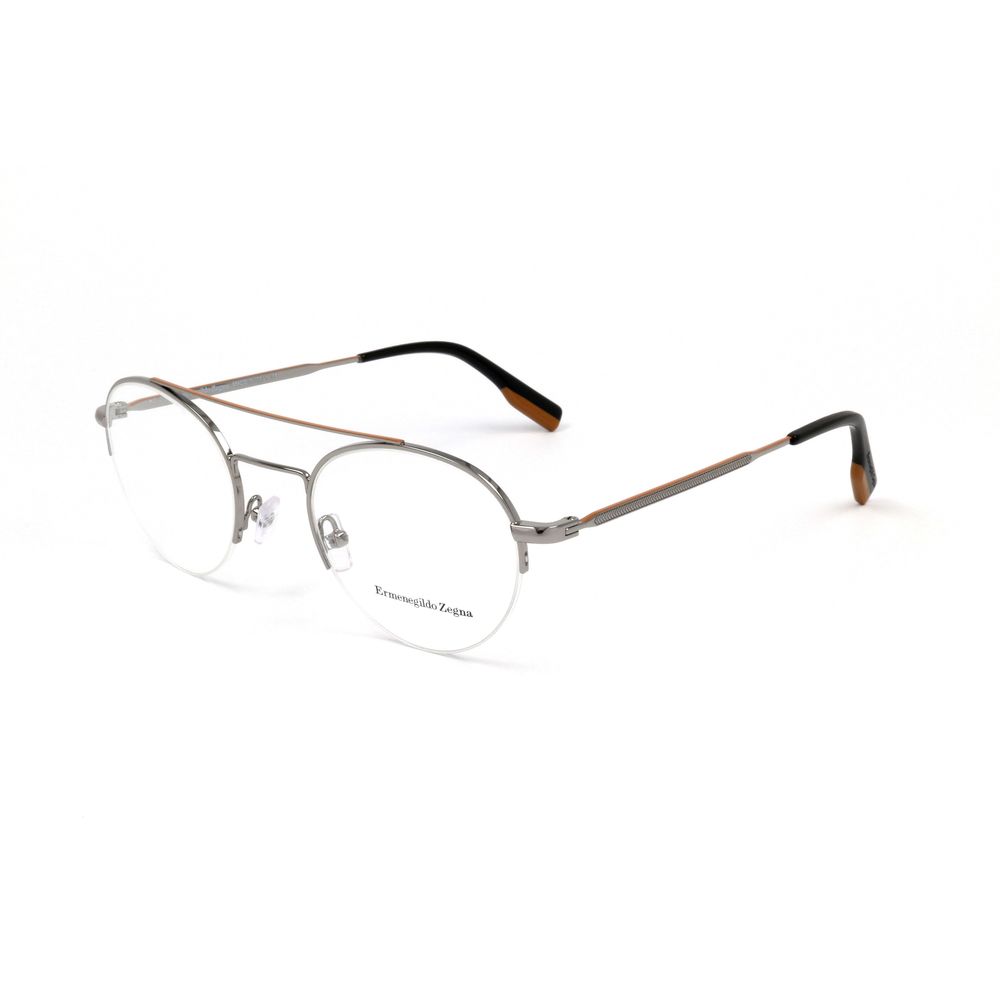 Ermenegildo Zegna Gray Metal Glasses (Frames) - Image 2