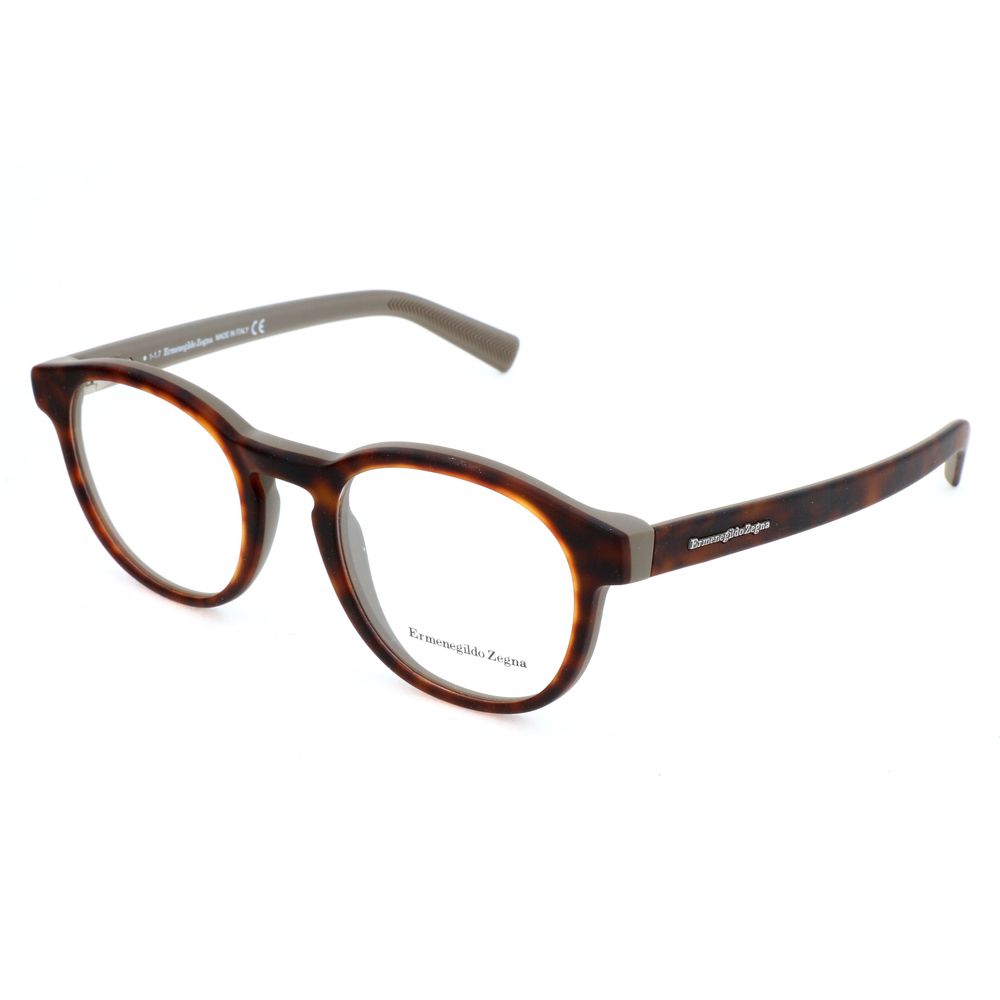 Ermenegildo Zegna Brown Acetate Glasses (Frames) - Image 2