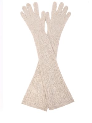 Brunello Cucinelli Natural Fabric Gloves