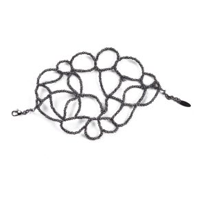 Brunello Cucinelli Black Silver Necklace