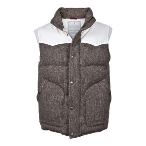 Brunello Cucinelli Brown Wool Sleveless Jacket