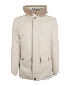 Brunello Cucinelli Multicolor Cotton Full-Length Jacket