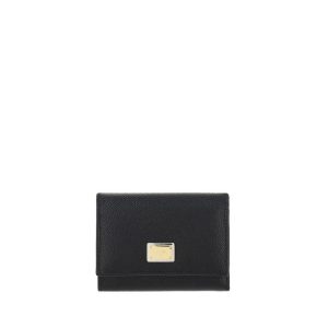 Dolce & Gabbana Black Calf Leather Bos Taurus Wallet