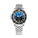 Bobroff Silver Stainless Steel Sport Watch