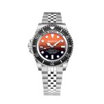 Bobroff Silver Stainless Steel Sport Watch