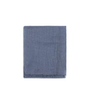 Brunello Cucinelli Blue Cashmere Scarf