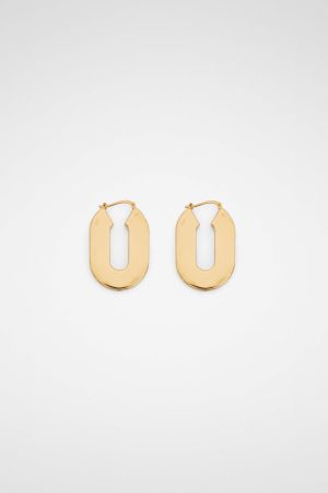Jil Sander Gold Fibres Earrings