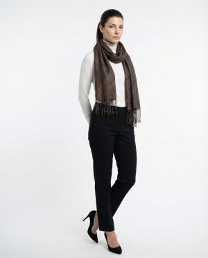 Brunello Cucinelli Silver Linen Scarf
