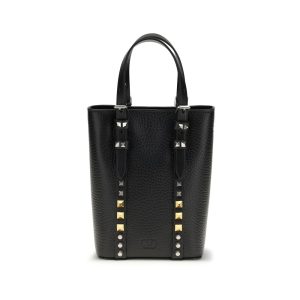 Valentino Garavani Black Calf Leather Bos Taurus Other Accessories