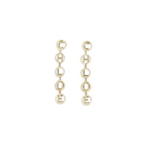 Chloé Gold Brass Earrings