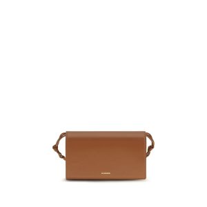 Jil Sander Brown Calf Leather Bos Taurus Wallet